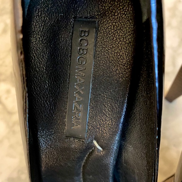 ๐ค๐คBCBG MaxAzria Black Patent Ma-Diva Heels - Picture 5 of 14